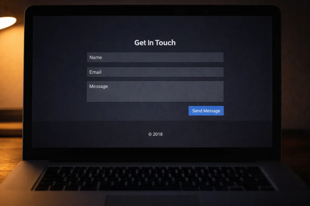 No Contact Info or Security Badges Anywhere