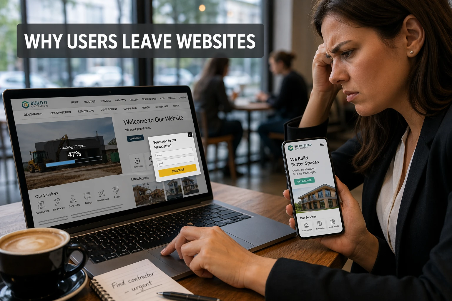 why users leave websites